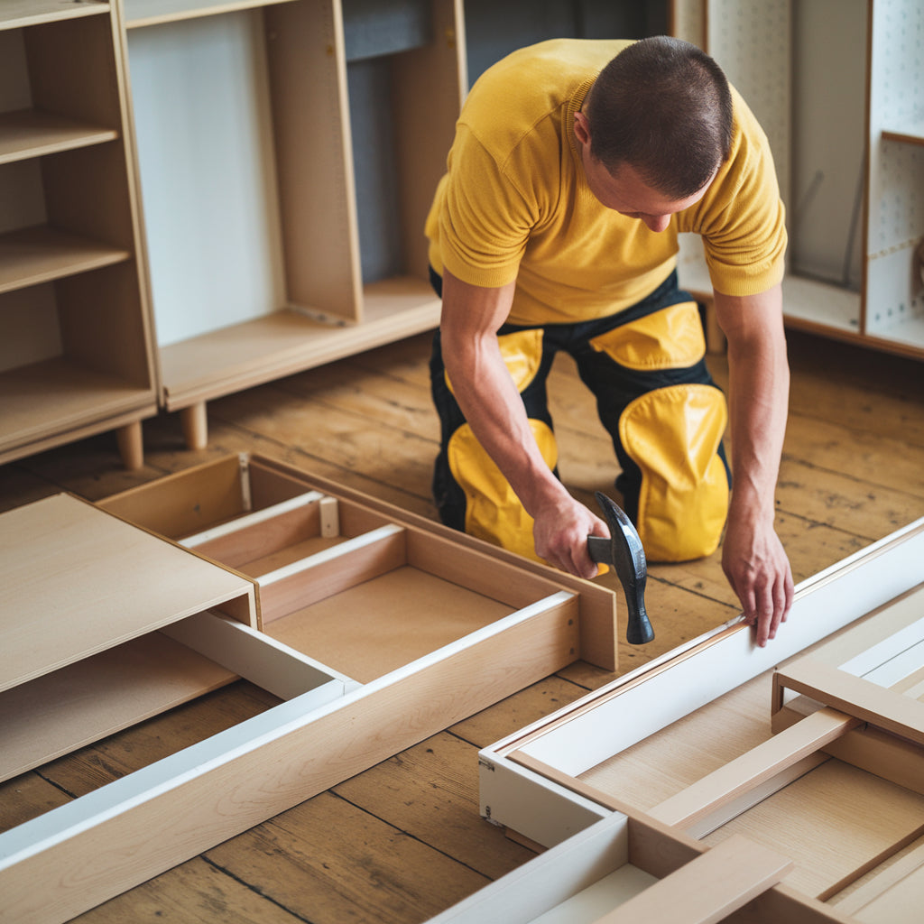 Assembling flat-pack furniture