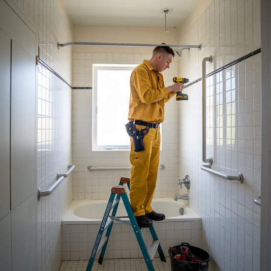 Bathroom Grab Bar Installation