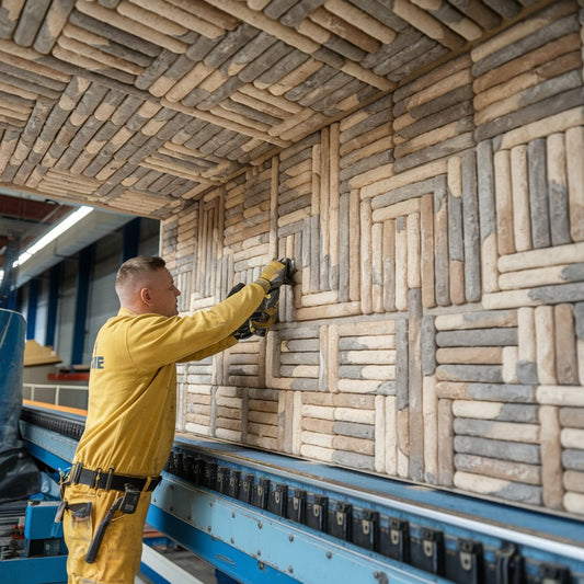 Ceiling-to-Floor Accent Wall Installation