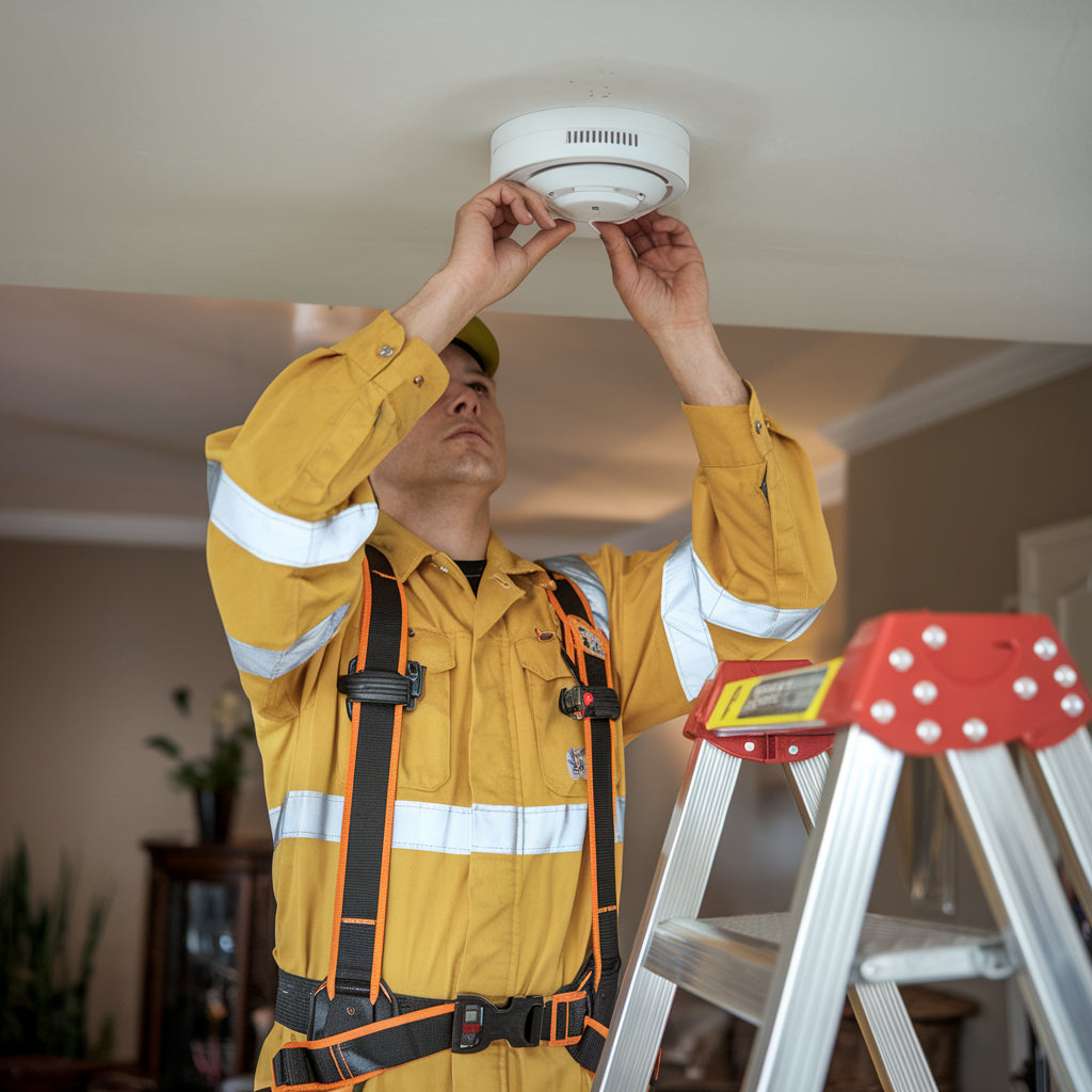 Changing smoke detector batteries