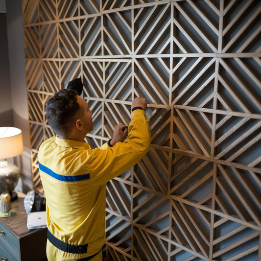 Geometric Pattern Wall Design