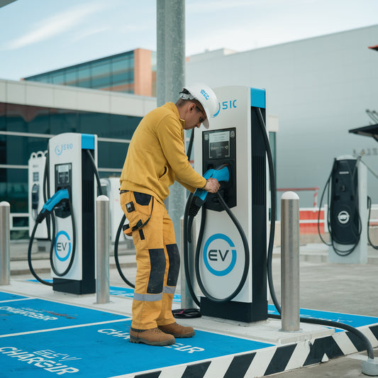 Installing EV charger stations