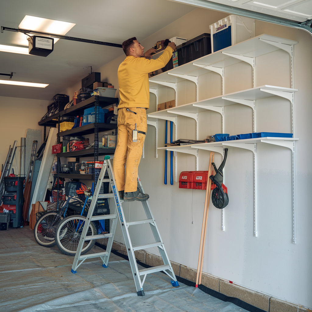 Installing garage organization systems