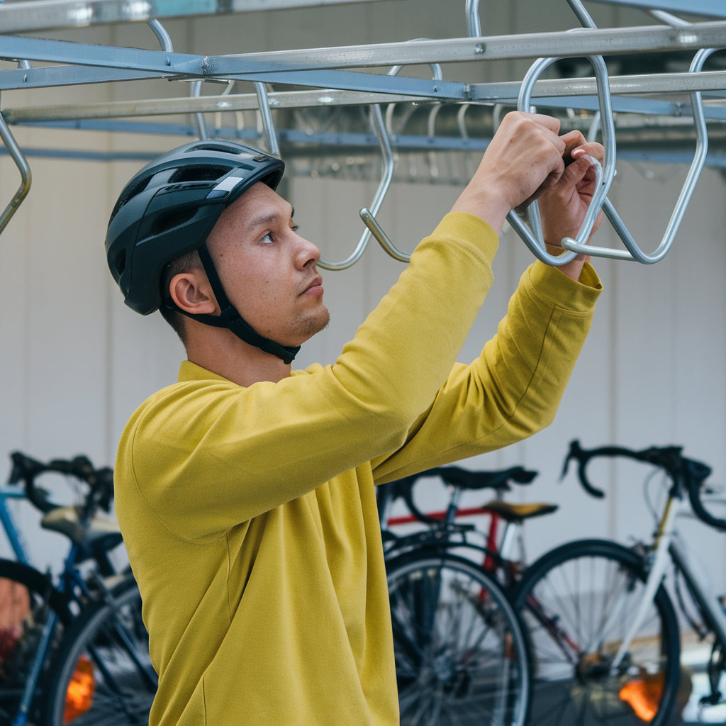 Mounting bike racks or storage hooks