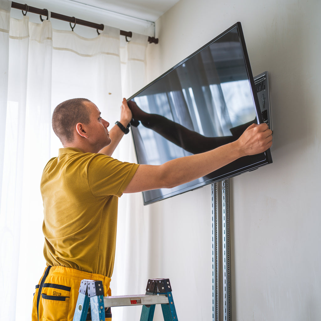 Mounting flatscreen TV